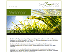 Tablet Screenshot of davidjamesfood.com